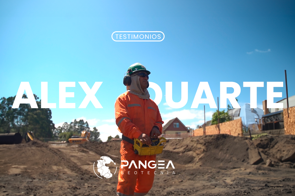 Alex Duarte nos muestra la maquinaria que utlizamos en perforación geotécnica