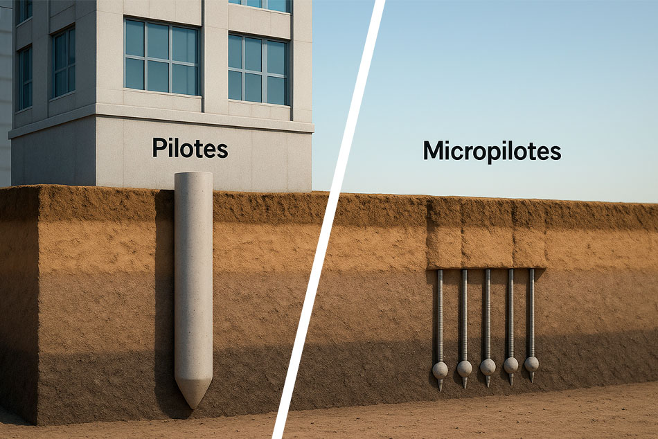 Pilotes vs. micropilotes ¿Cuándo elegir cada uno en Chile?